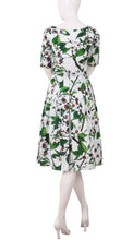 1/2 Sleeve | Magnolia | White White | Back | Dress By Samantha Sung