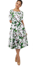 1/2 Sleeve | Magnolia | White White | Front | Dress By Samantha Sung
