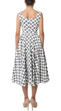 Sleeveless | Micro Dots | White Black | Back | Dress By Samantha Sung