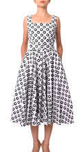Sleeveless | Micro Dots | White Black | Front | Dress By Samantha Sung