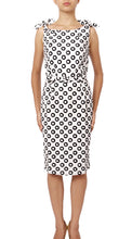 Tie Shoulder | Micro Dots | White Black | Front | Dress By Samantha Sung