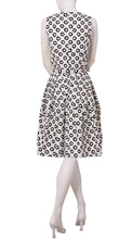 Sleeveless | Micro Dots | White Black | Back | Dress By Samantha Sung