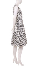 Sleeveless | Micro Dots | White Black | Right | Dress By Samantha Sung