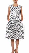 Sleeveless | Micro Dots | White Black | Front | Dress By Samantha Sung
