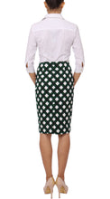 Regular | Mondrian Check | White Jade | Back | Skirt By Samantha Sung