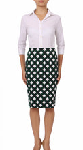 Regular | Mondrian Check | White Jade | Front | Skirt By Samantha Sung