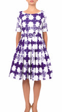 1/2 Sleeve | Pop Clover | White Lilac | Front | Dress By Samantha Sung