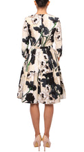 3/4 Sleeve | Poppy | Ivory Black | Back | Dress By Samantha Sung