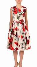 Sleeveless | Poppy | Ivory Indian Red | Front |  Dress By Samantha Sung