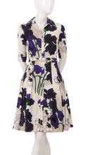 1/2 Sleeve | Poppy | Ivory Lilac | Front | Shirt Dress By Samantha Sung