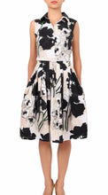Sleeveless | Poppy | Ivory Black | Front | Shirt Dress By Samantha Sung