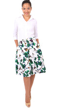 Regular | Rose Butterfly | White Pine Green | Front-1 | Dress By Samantha Sung