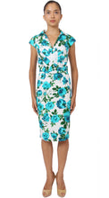 Cap Sleeve | Sicilian Rose | White Aqua | Front | Dress By Samantha Sung