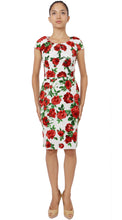 Cap Sleeve | Sicilian Rose | White Indian Red | Front | Dress By Samantha Sung