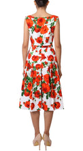 Sleeveless | Sicilian Rose | White Orange | Back | Dress By Samantha Sung