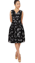Sleeveless | Sunshine Indigo | Black White | Front | Dress By Samantha Sung