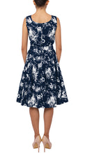 Sleeveless | Sundhine Indigo | Indigo White | Back | Dress By Samantha Sung