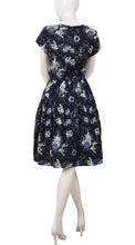 Rachel Dress Crew Neck Short Sleeve Regular Cotton Stretch (Sunshine Indigo)