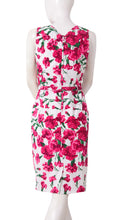 Sleeveless | Carnation | White Rose | Front | Dress By Samantha Sung