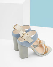 Block heeled buckle sandals