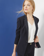 ZIZIJ Ottoman single button blazer